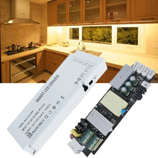 Bande lumineuse LED pour armoire de cuisine, alimentation intelligente, 12V, 24V, 24W, 36W, 40W, 60W, 100W, 150W, pilote LED